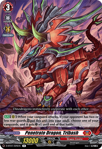 Penetrate Dragon, Tribash - D-BT01/026 - Rare available at 401 Games Canada