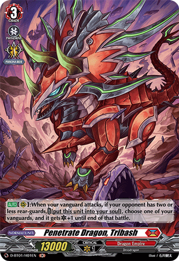 Penetrate Dragon, Tribash - D-BT01/H01 - Holo Rare available at 401 Games Canada