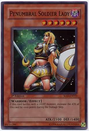 Penumbral Soldier Lady - SOD-EN033 - Super Rare - 1st Edition available at 401 Games Canada