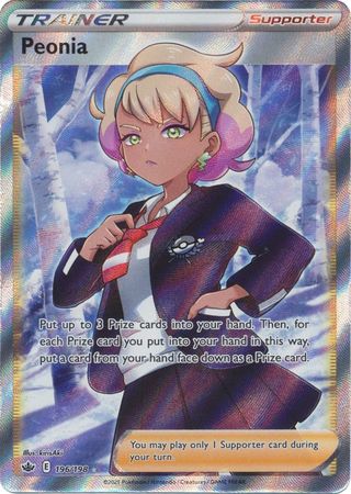 Peonia - 196/198 - Full Art Ultra Rare available at 401 Games Canada