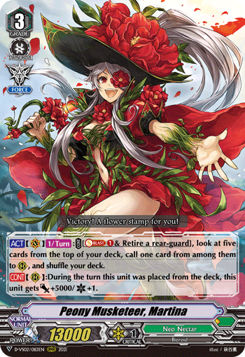 Peony Musketeer, Martina - D-VS02/083 - Triple Rare available at 401 Games Canada