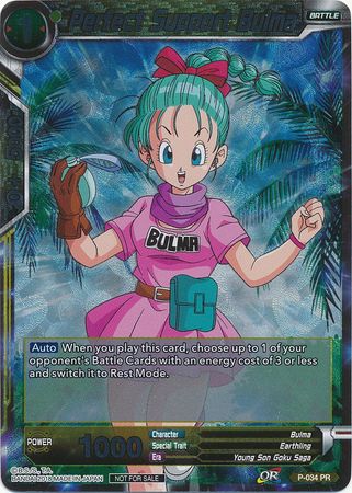 Perfect Support Bulma - P-034 - Promo (Foil) available at 401 Games Canada