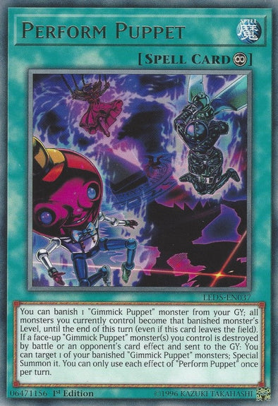 Perform Puppet - LED5-EN037 - Rare - 1st Edition available at 401 Games Canada