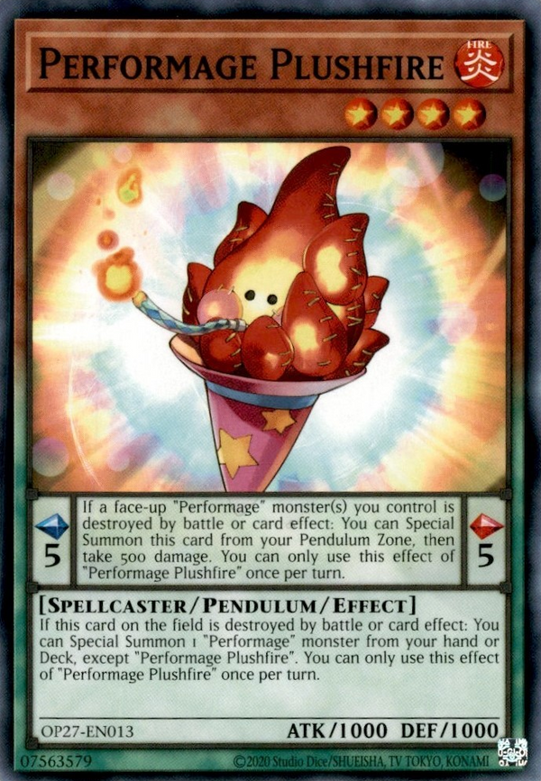 Performage Plushfire - OP27-EN013 - Common - Unlimited
