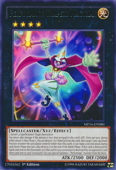 Performage Trapeze Magician - MP16-EN080 - Rare - 1st Edition available at 401 Games Canada