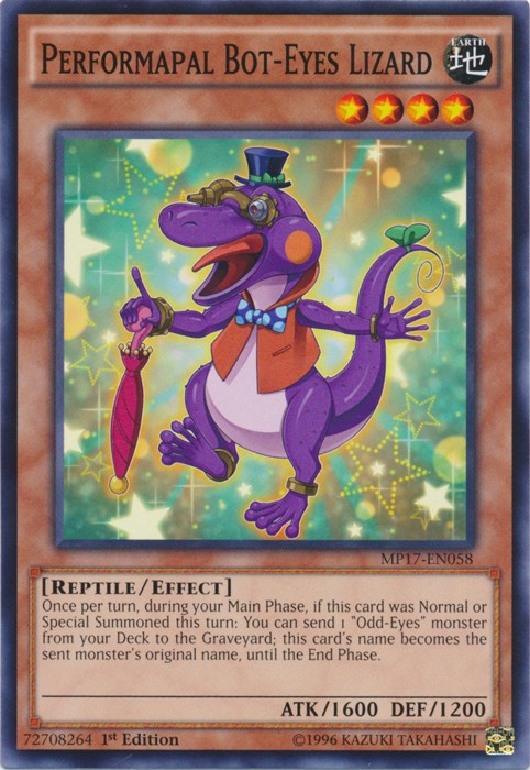 Performapal Bot-Eyes Lizard - MP17-EN058 - Common - 1st Edition available at 401 Games Canada