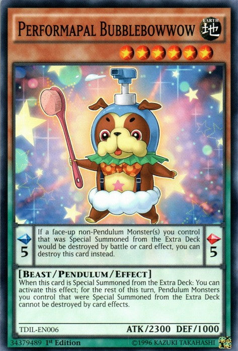 Performapal Bubblebowwow - TDIL-EN006 - Common - 1st Edition available at 401 Games Canada