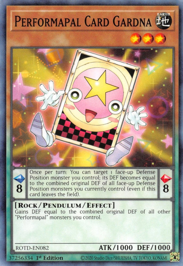 Performapal Card Gardna - ROTD-EN082 - Common - 1st Edition available at 401 Games Canada