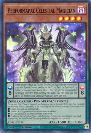 Performapal Celestial Magician (Red) - LDS3-EN130 - Ultra Rare - 1st Edition available at 401 Games Canada