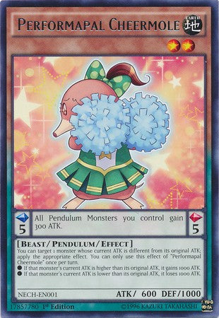 Performapal Cheermole - NECH-EN001 - Rare - 1st Edition available at 401 Games Canada