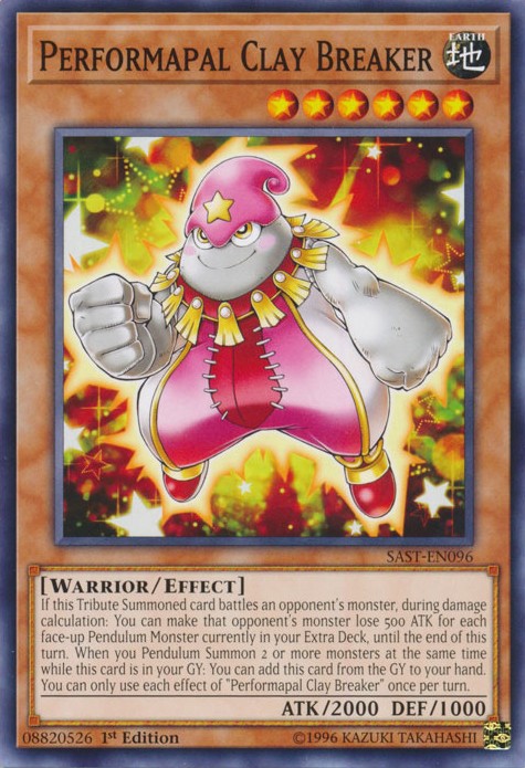Performapal Clay Breaker - SAST-EN096 - Common - 1st Edition available at 401 Games Canada
