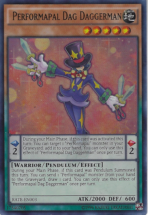 Performapal Dag Daggerman - RATE-EN003 - Ultra Rare - Unlimited available at 401 Games Canada
