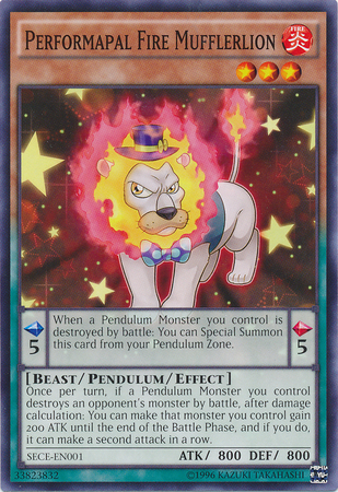 Performapal Fire Mufflerlion - SECE-EN001 - Common - Unlimited available at 401 Games Canada