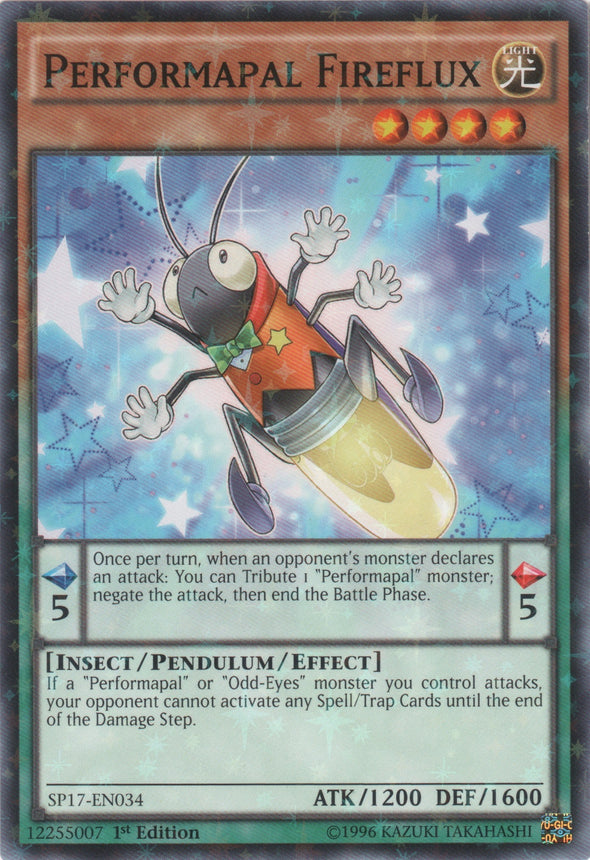 Performapal Fireflux - SP17-EN034 - Starfoil Rare - 1st Edition available at 401 Games Canada