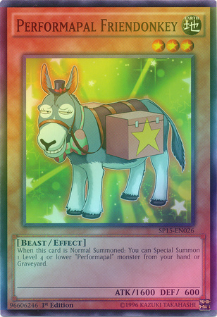 Performapal Friendonkey - SP15-EN026 - Shatterfoil Rare - 1st Edition available at 401 Games Canada