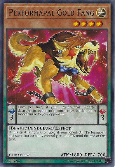 Performapal Gold Fang - CYHO-EN095 - Rare - Unlimited available at 401 Games Canada