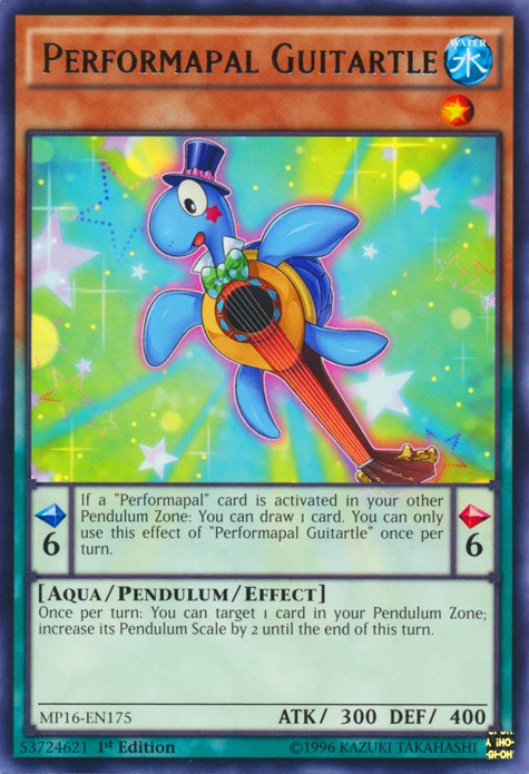 Performapal Guitartle - MP16-EN175 - Rare - 1st Edition available at 401 Games Canada