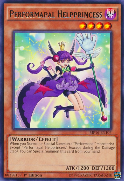 Performapal Helpprincess - MP16-EN107 - Rare - 1st Edition available at 401 Games Canada