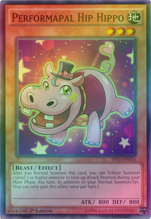 Performapal Hip Hippo - SP15-EN015 - Shatterfoil Rare - 1st Edition available at 401 Games Canada