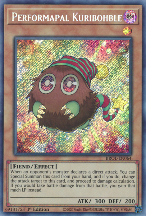 Performapal Kuribohble - BROL-EN064 - Secret Rare - 1st Edition available at 401 Games Canada