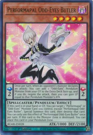 Performapal Odd-Eyes Butler - BLMR-EN028 - Ultra Rare - 1st Edition available at 401 Games Canada