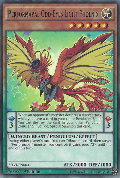 Performapal Odd-Eyes Light Phoenix - SHVI-EN003 - Rare - 1st Edition available at 401 Games Canada