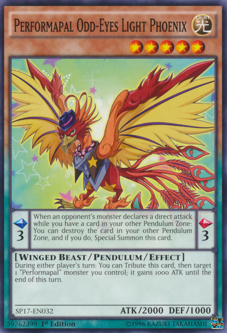Performapal Odd-Eyes Light Phoenix - SP17-EN032 - Common - 1st Edition available at 401 Games Canada