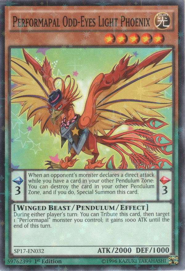 Performapal Odd-Eyes Light Phoenix - SP17-EN032 - Starfoil Rare - 1st Edition available at 401 Games Canada