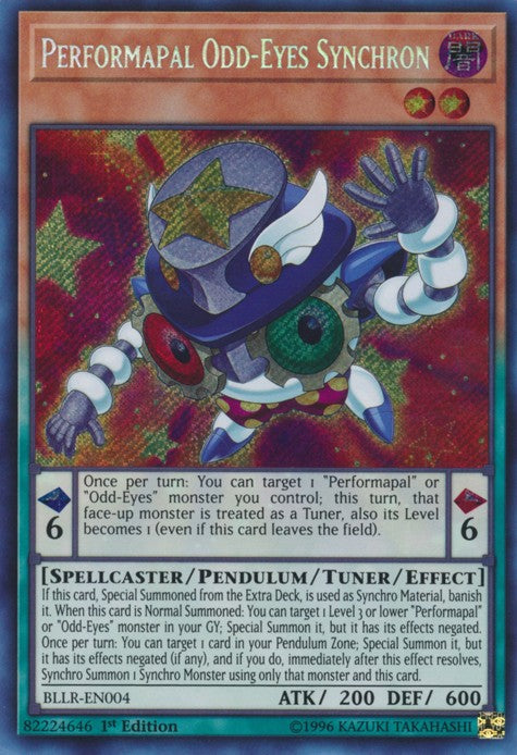 Performapal Odd-Eyes Synchron - BLLR-EN004 - Secret Rare - 1st Edition available at 401 Games Canada