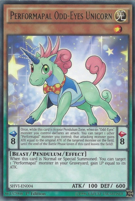 Performapal Odd-Eyes Unicorn - SHVI-EN004 - Rare - 1st Edition available at 401 Games Canada