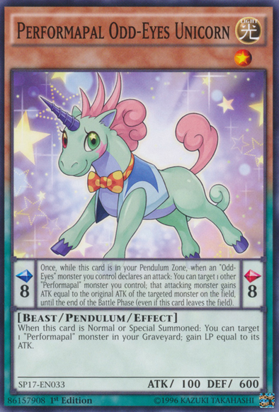 Performapal Odd-Eyes Unicorn - SP17-EN033 - Common - 1st Edition available at 401 Games Canada