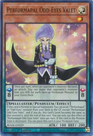 Performapal Odd-Eyes Valet - BLMR-EN029 - Ultra Rare - 1st Edition available at 401 Games Canada