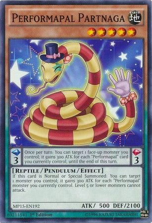 Performapal Partnaga - MP15-EN192 - Common - 1st Edition available at 401 Games Canada