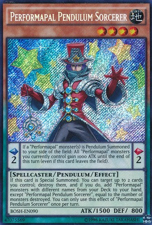 Performapal Pendulum Sorcerer - BOSH-EN090 - Secret Rare - Unlimited available at 401 Games Canada