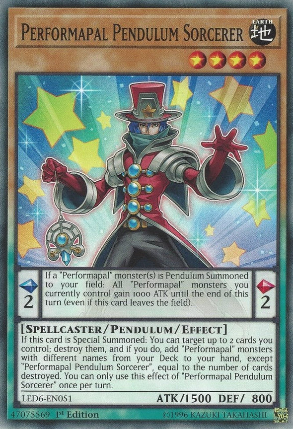 Performapal Pendulum Sorcerer - LED6-EN051 - Common - 1st Edition available at 401 Games Canada