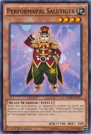 Performapal Salutiger - SDMP-EN011 - Common - 1st Edition available at 401 Games Canada
