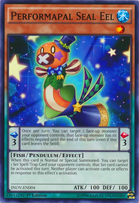 Performapal Seal Eel - INOV-EN004 - Common - 1st Edition available at 401 Games Canada