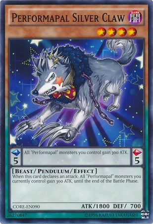 Performapal Silver Claw - CORE-EN090 - Common - Unlimited available at 401 Games Canada
