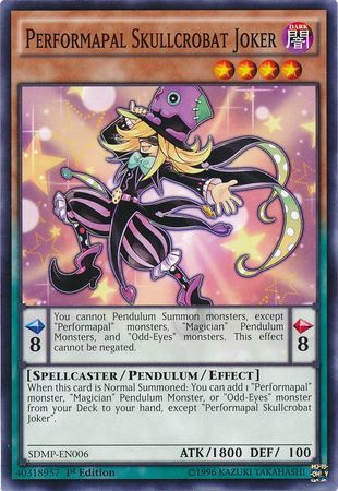 Performapal Skullcrobat Joker - SDMP-EN006 - Common - 1st Edition available at 401 Games Canada