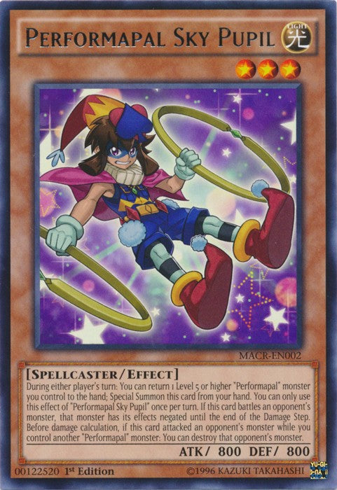 Performapal Sky Pupil - MACR-EN002 - Rare - 1st Edition available at 401 Games Canada