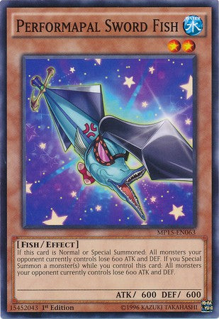 Performapal Sword Fish - MP15-EN063 - Common - 1st Edition available at 401 Games Canada