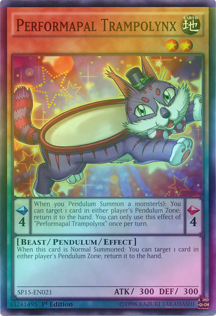 Performapal Trampolynx - SP15-EN021 - Shatterfoil Rare - 1st Edition available at 401 Games Canada