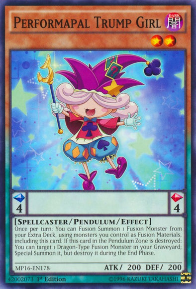 Performapal Trump Girl - MP16-EN178 - Common - 1st Edition available at 401 Games Canada