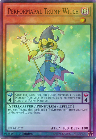 Performapal Trump Witch - SP15-EN027 - Shatterfoil Rare - 1st Edition available at 401 Games Canada