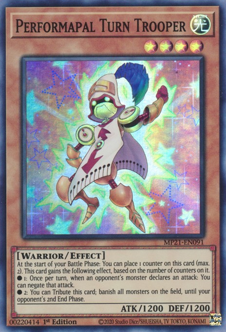 Performapal Turn Trooper - MP21-EN091 - Super Rare - 1st Edition available at 401 Games Canada