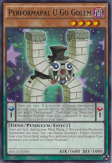 Performapal U Go Golem - MACR-EN004 - Rare - Unlimited available at 401 Games Canada