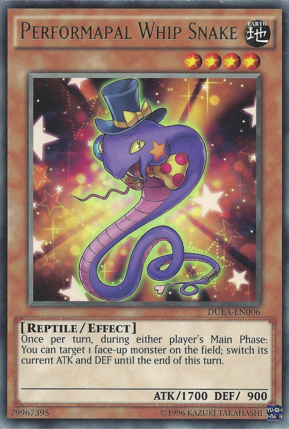 Performapal Whip Snake - DUEA-EN006 - Rare - Unlimited available at 401 Games Canada