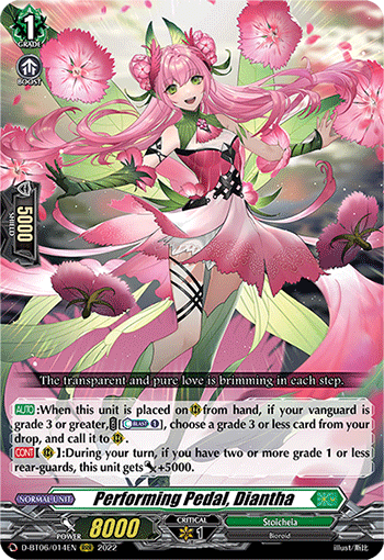 Performing Pedal, Diantha - D-BT06/014 - Triple Rare available at 401 Games Canada