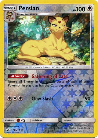 Persian - 148/214 - Rare - Reverse Holo available at 401 Games Canada