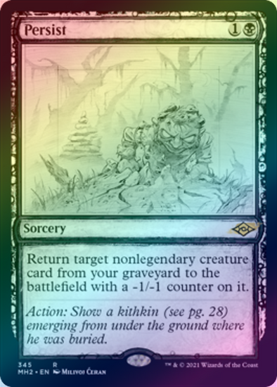 401 Games Canada - Persist - Sketch Showcase (Foil) (MH2) 401 Games Canada - Persist - Sketch Showcase (Foil) (MH2)